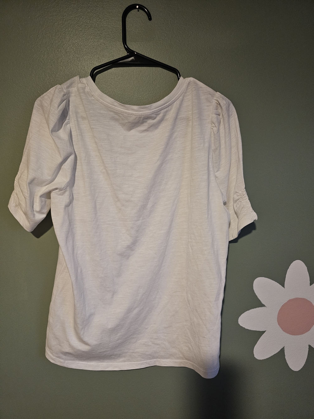 Maurices White Short Sleeve Tee with Crew Neck - Picture 5 of 5